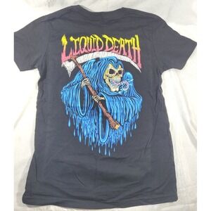 Liquid Death Youth Kid's Short Sleeve T-Shirt -‎ Black - Size YOUTH Medium 9/10